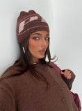 Rhiara Beanie Brown Pink