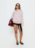 Swayer Oversized Jacket Pink Polka Dot