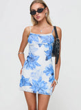 Kellers Mini Dress White Floral