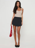 Poppyseed Top Yellow Floral