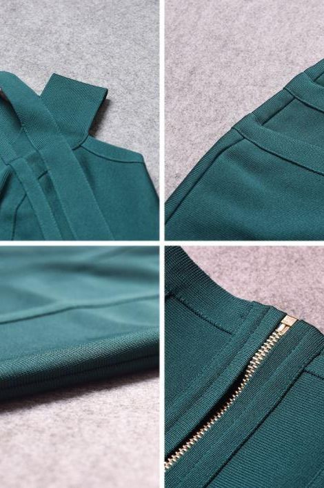 Sia Bandage Dress Emerald Green Sale