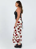 Jodie Maxi Skirt White Floral