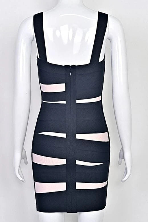 Fleur Bandage Mini Dress Classic Black