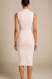 Grace Bandage Midi Dress Cream
