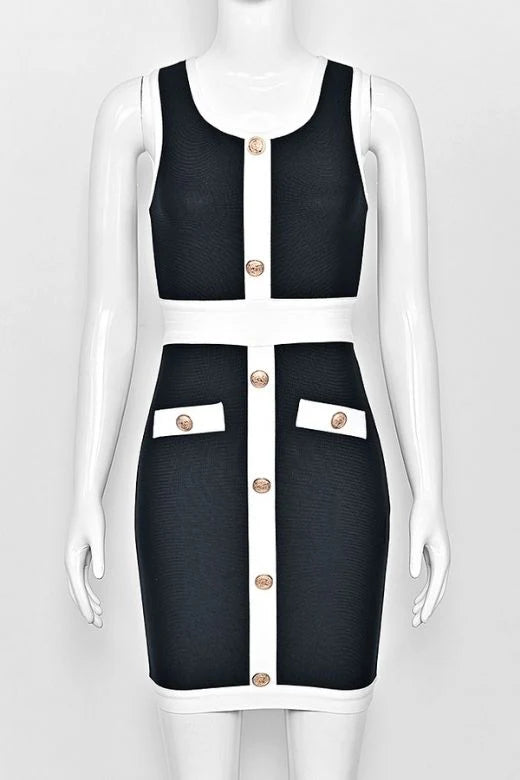 Rosie Bodycon Mini Dress Classic Black