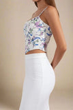 Penny Top White Floral