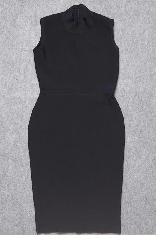 Grace Bandage Midi Dress Classic Black Sale