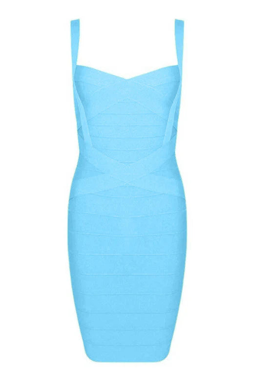 Heidi Bandage Mini Dress Sky Blue