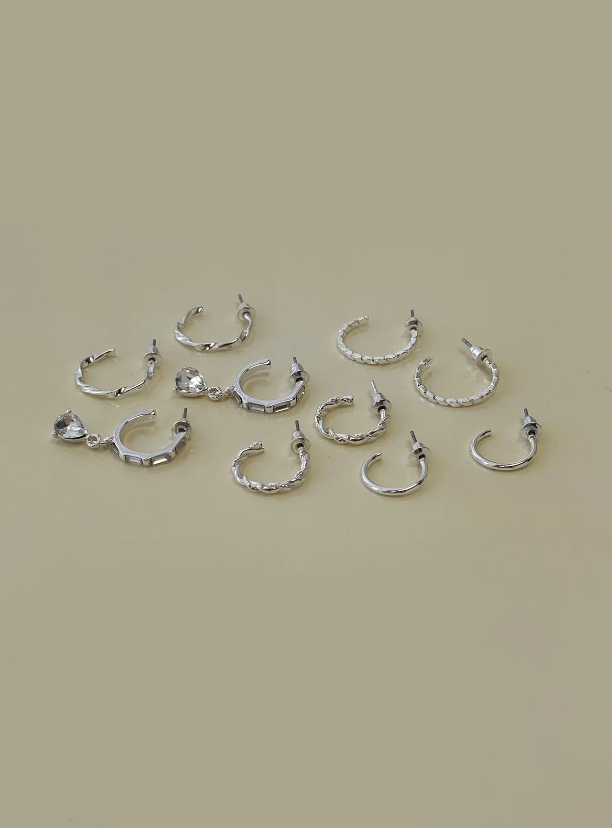 Delfine Earring Pack Silver