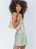 Stargazing Mini Dress Green