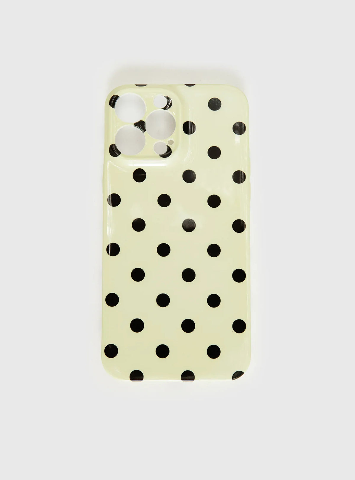 Milda iPhone Case Butter Brown Polka