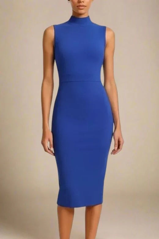 Grace Bandage Midi Dress Navy Blue Sale