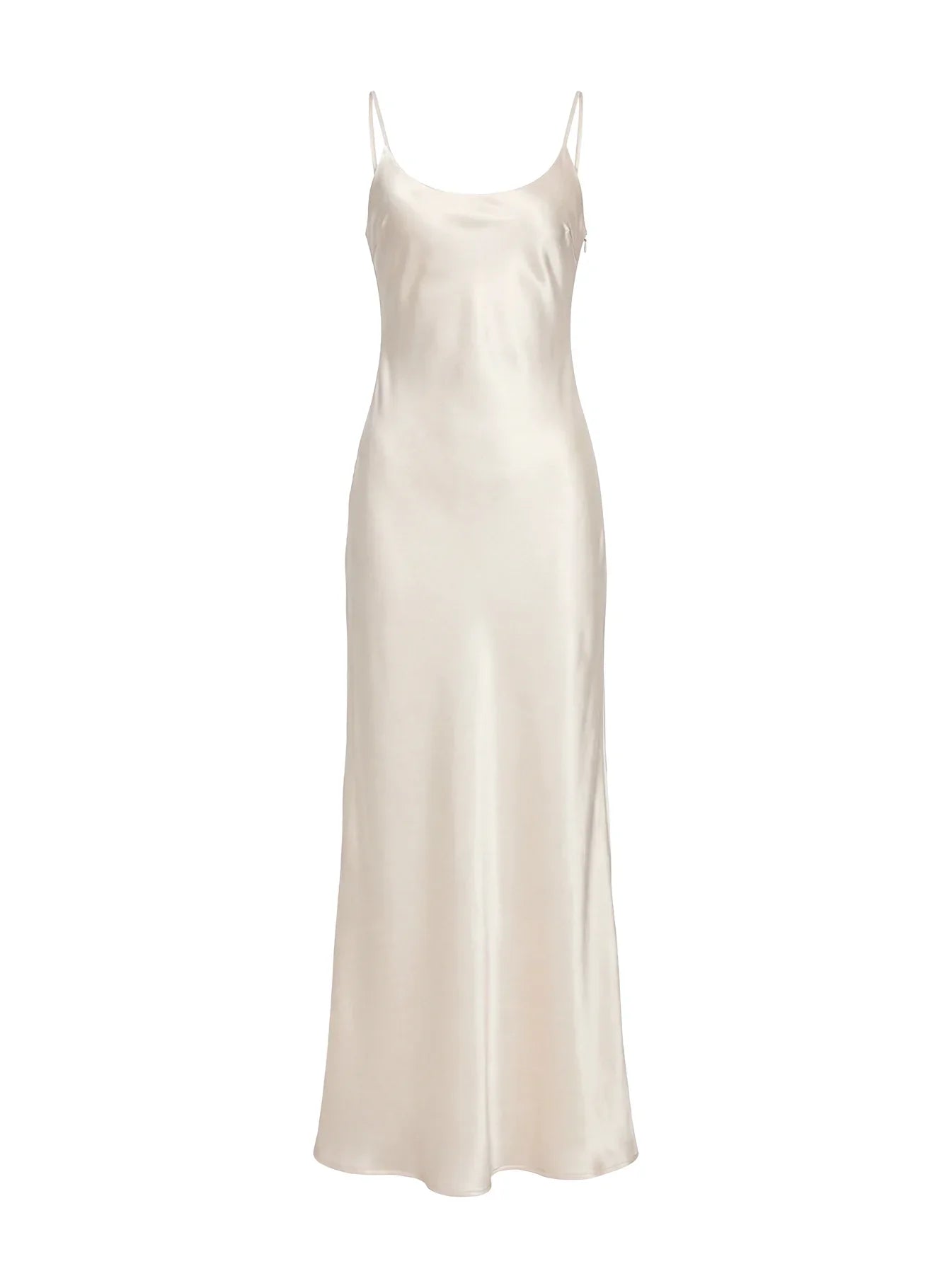 Miracles Scoop Satin Maxi Dress Champagne