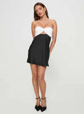 Shellie Mini Dress Black White