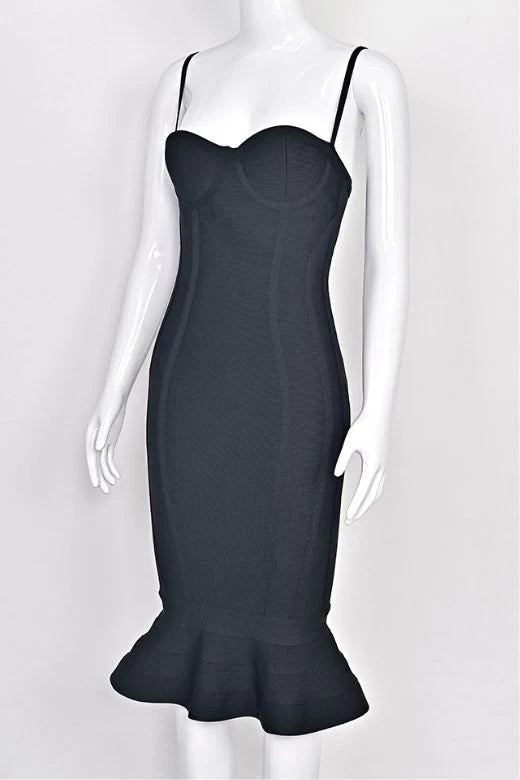 Joy Bandage Midi Dress Classic Black