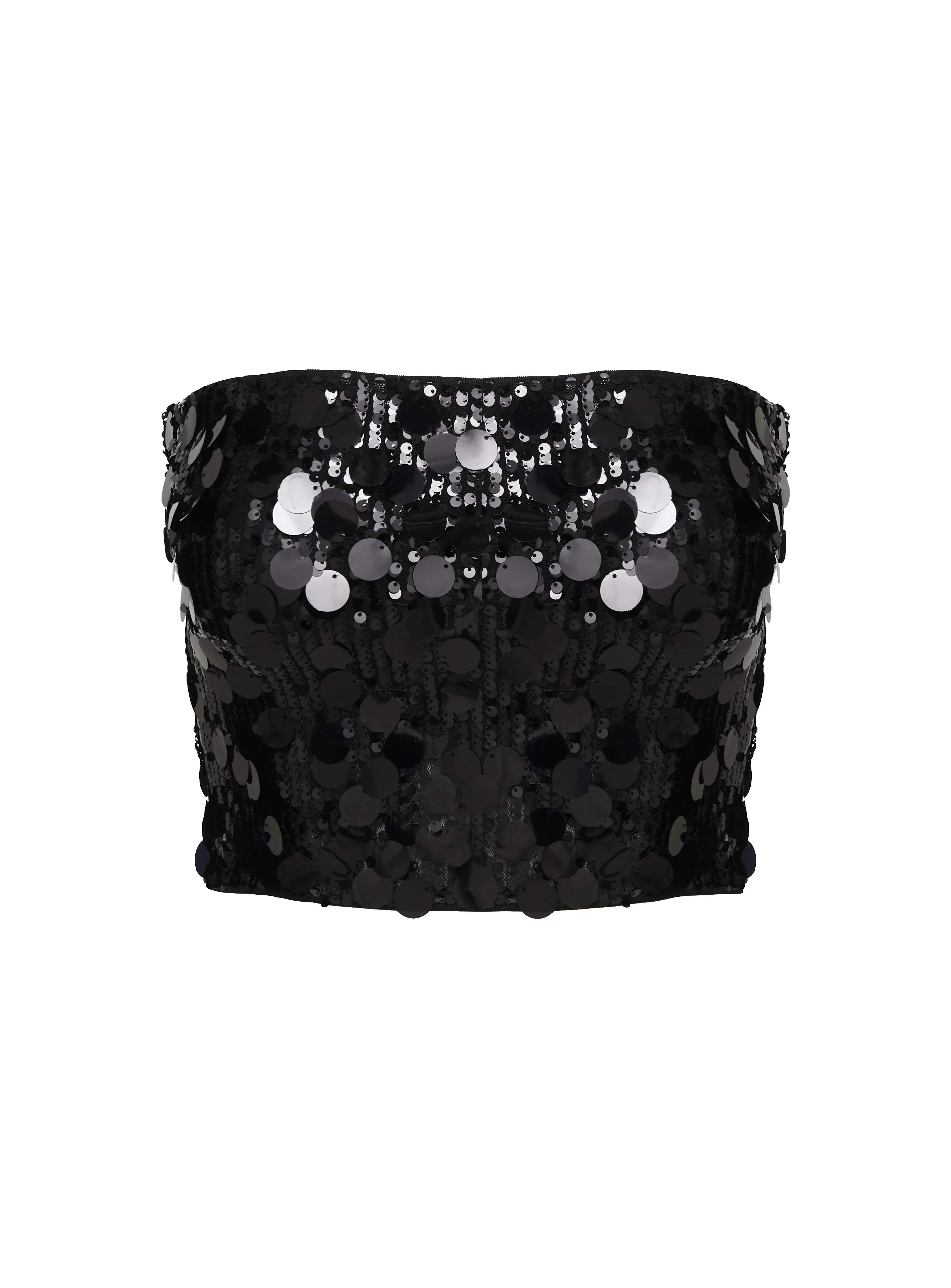 Riego Strapless Top Black
