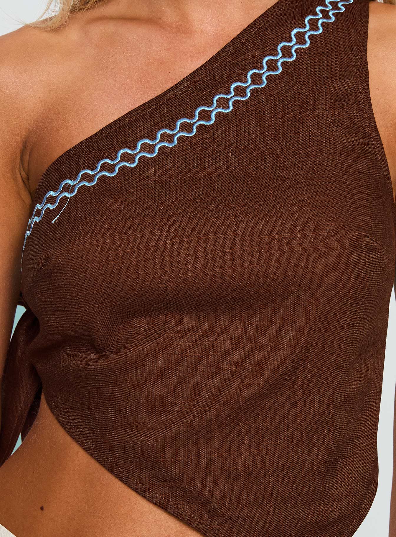 Frankle Top Chocolate Blue