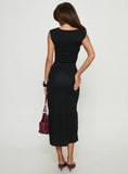 Davien Reversible Maxi Dress Blue / Black