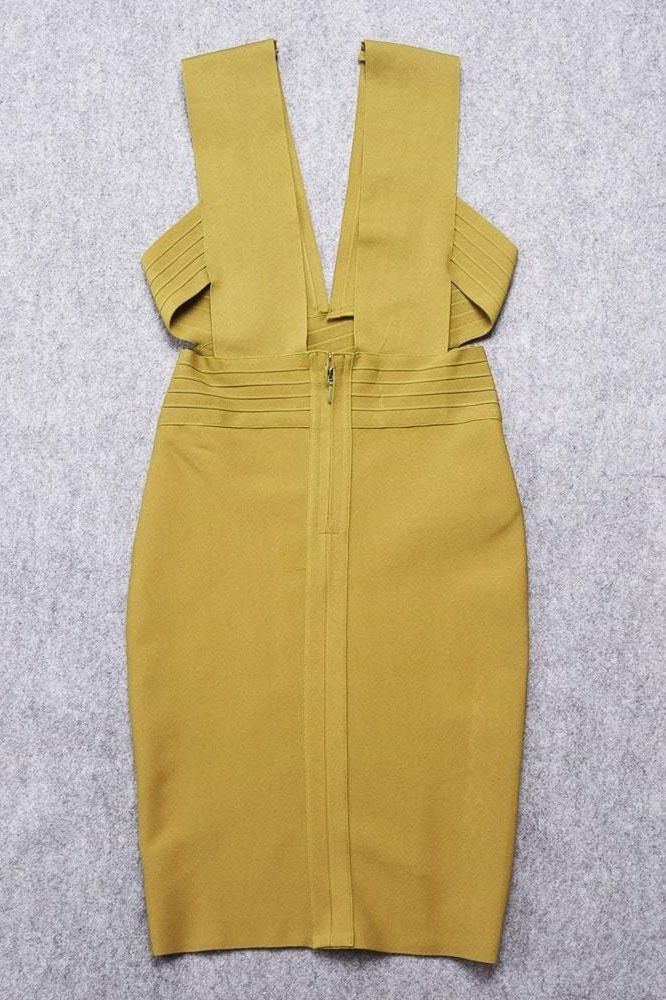 Pia Bandage Dress Olive Green