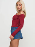 Nicolina Low Rise Denim Mini Skirt Light Wash Petite