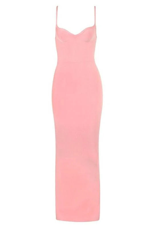 Blanche Bandage Maxi Dress Dusty Pink Sale