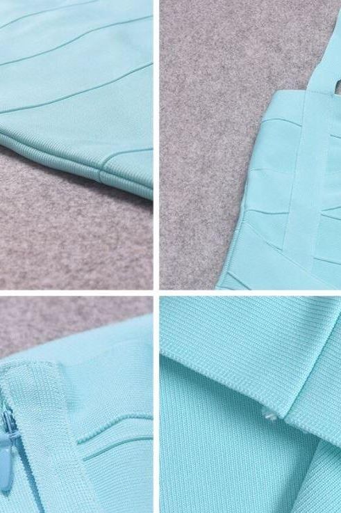 Heidi Bandage Midi Dress Sky Blue Sale