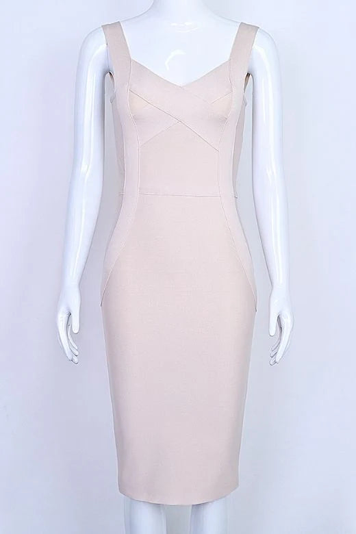 Freya Bandage Dress Beige