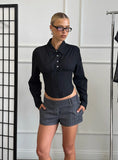 Darvell Corset Shirt Black