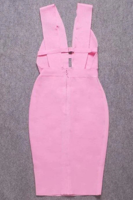 Bay Bandage Dress Blush Pink