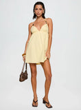 Melanea Mini Dress Yellow