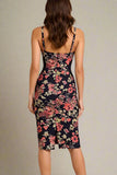 Tate Bodycon Wrap Dress Classic Black Sale