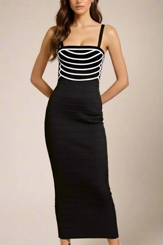 Carter Bandage Maxi Dress Classic Black