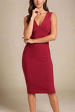 Ash Bandage Dress Red Wine