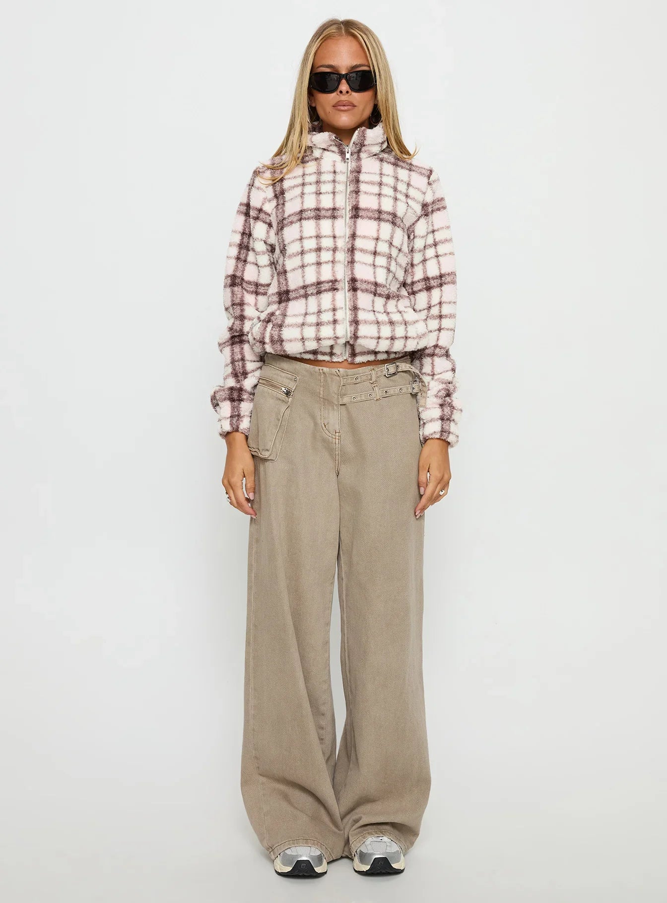 Vannessa Collared Jacket Pink Check