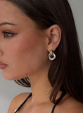 Trishy Linked Earrings Gold Silver