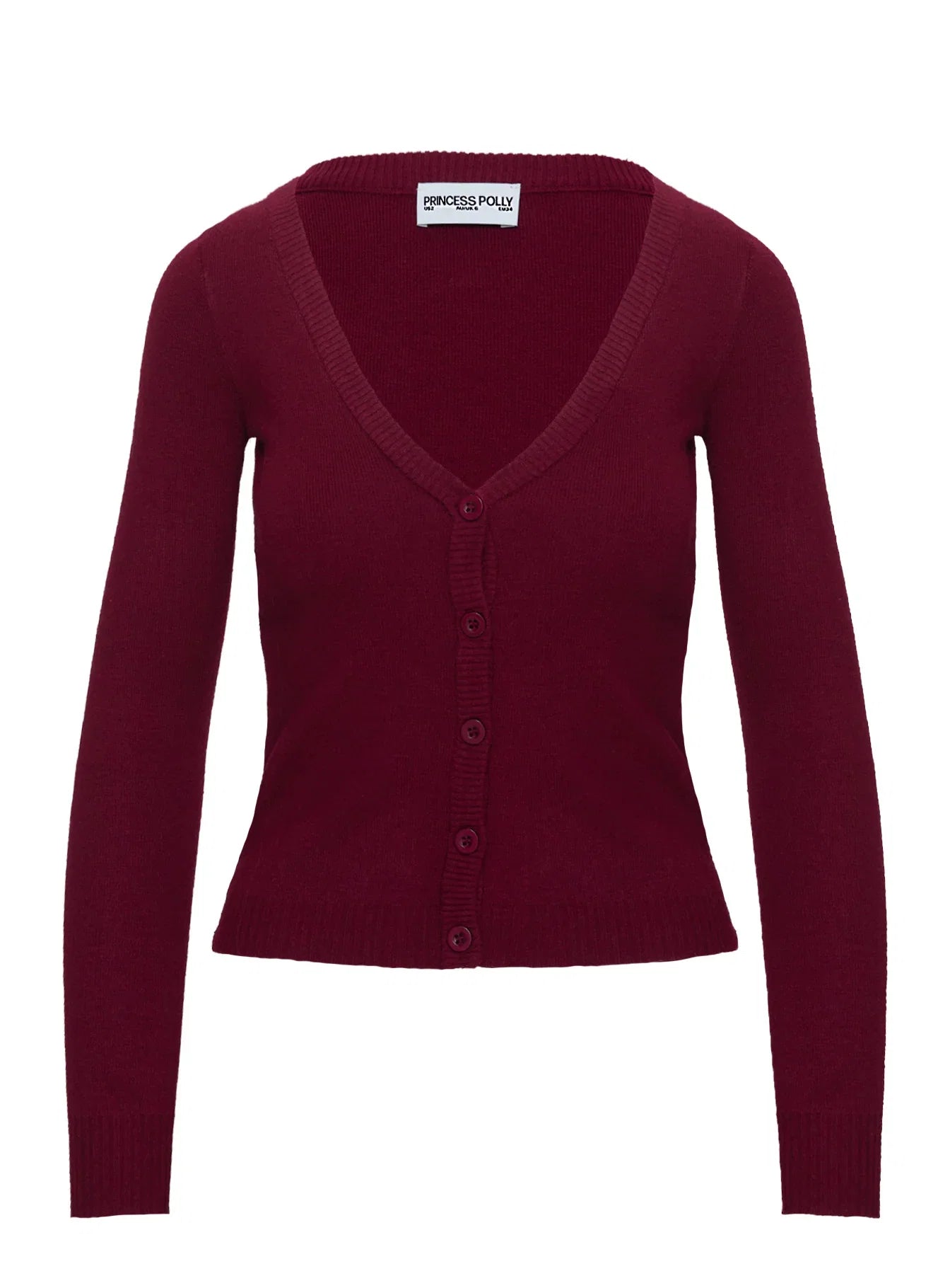 York Cardigan Cherry Red