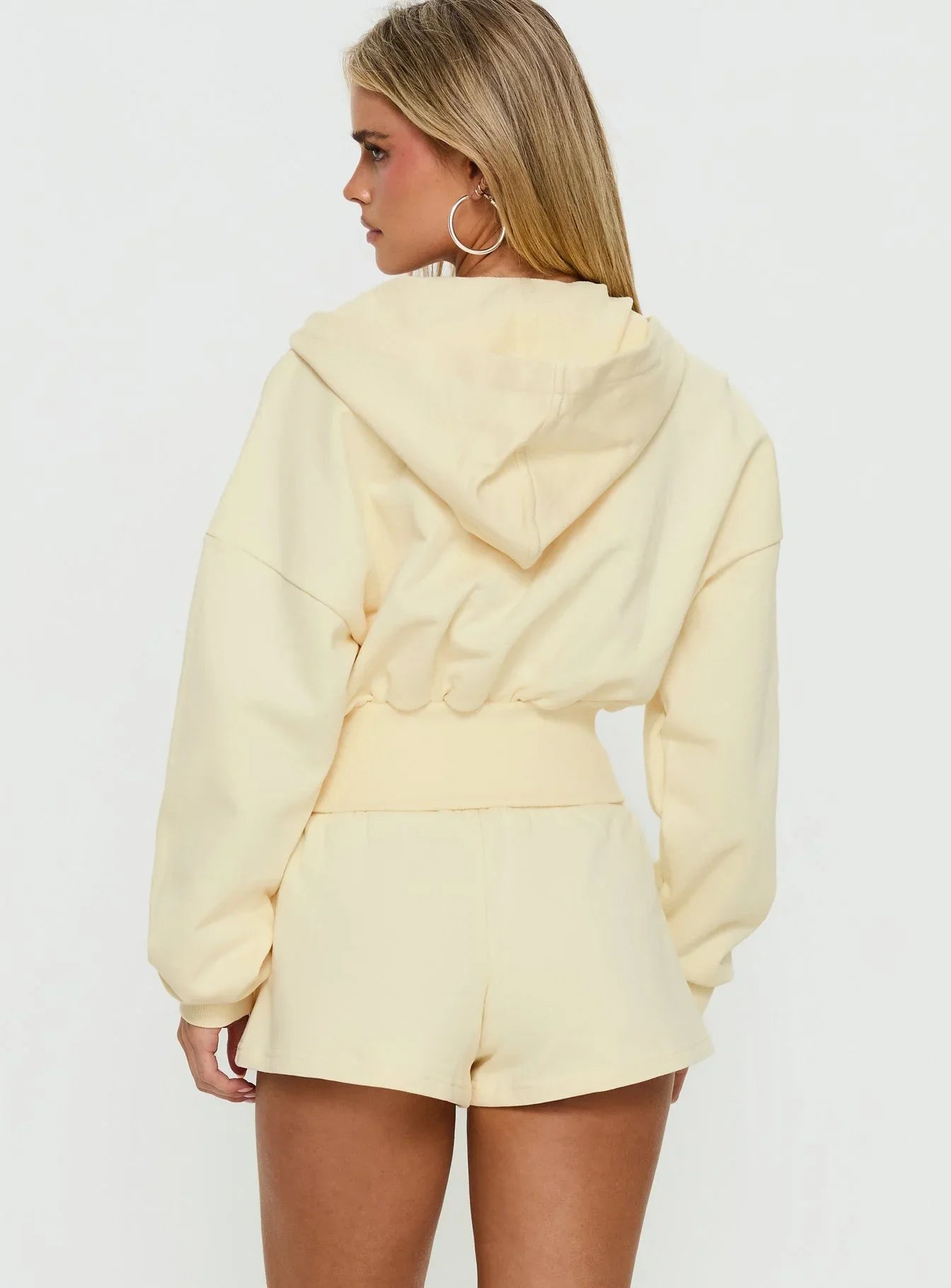 Daybreak Rib Waist Shorts Buttercream