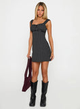 Joseleine Mini Dress Black Polka