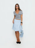 With Kindness Midi Skirt Blue