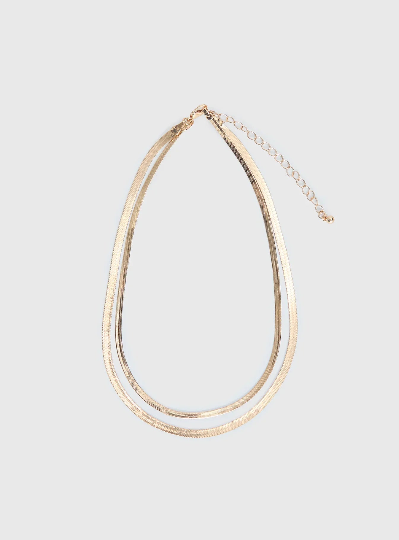 Follow Emotions Layered Necklace Gold