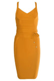 Bek Bandage Dress Apricot Orange