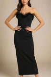 Erin Bandage Maxi Dress Classic Black