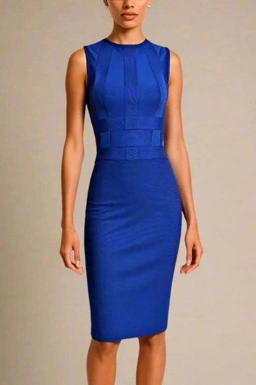 Aurora Bandage Dress Navy Blue