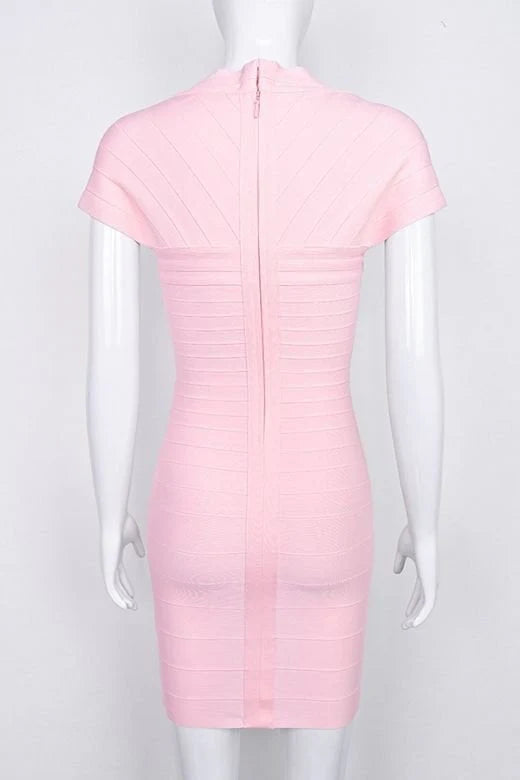 Miranda Bandage Mini Dress Dusty Pink Sale
