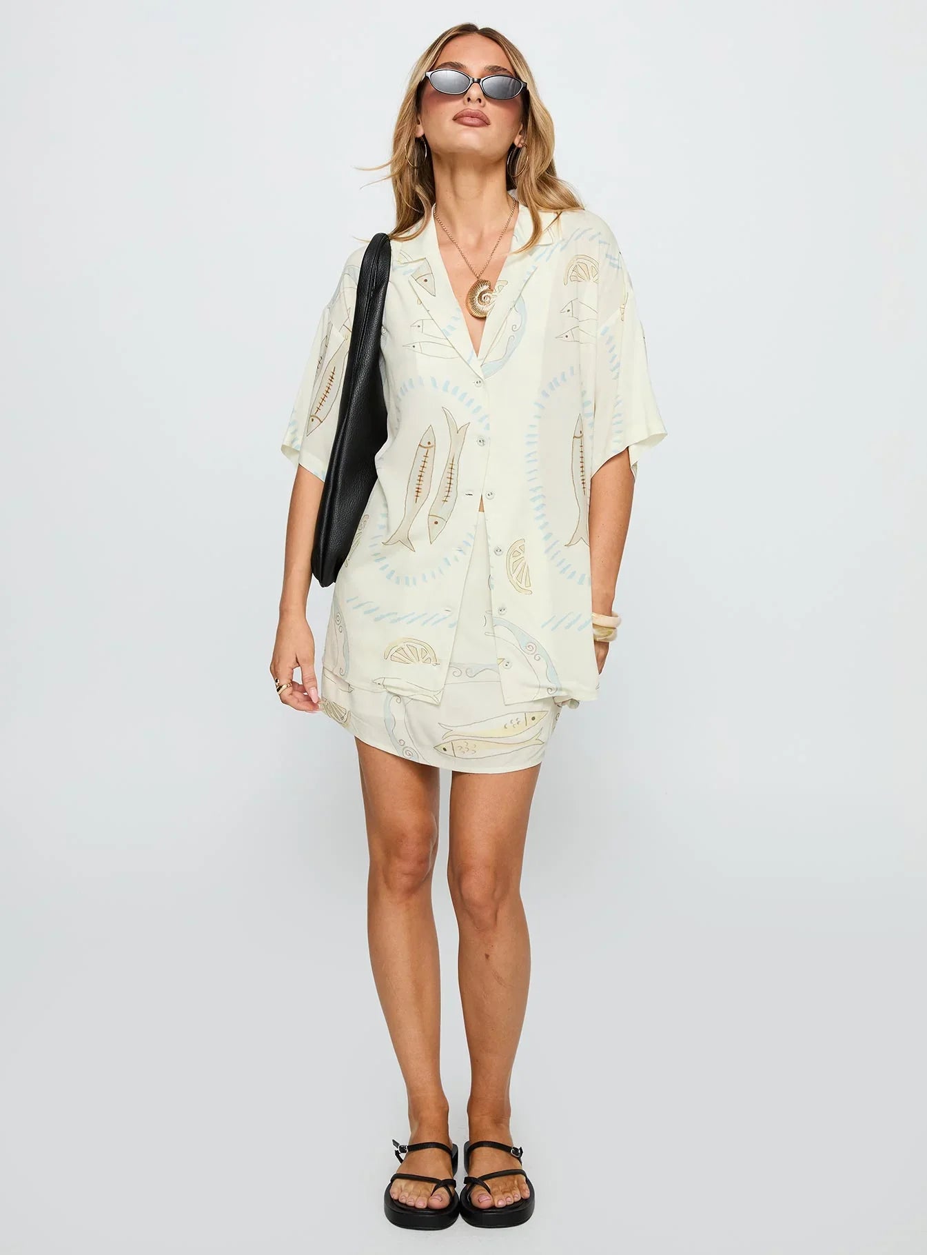 Caraliia Mini Skirt Cream