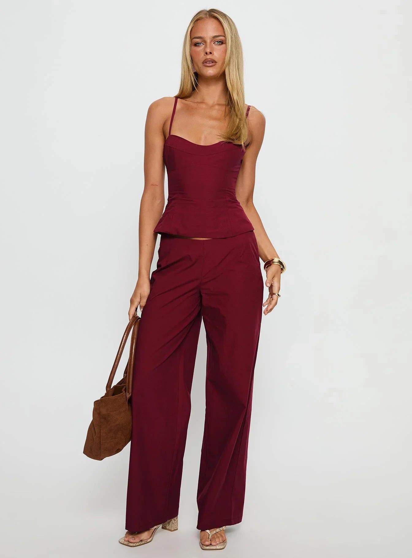 Kierstyn Corset Set Currant