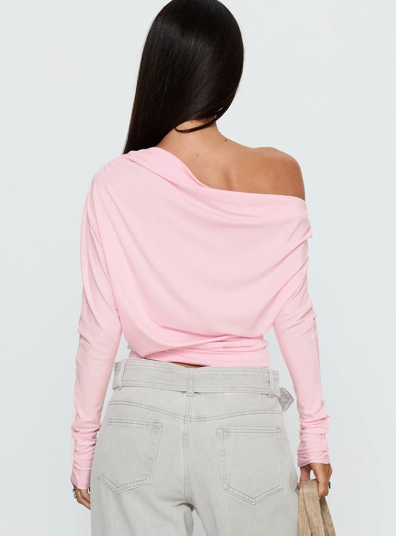 Party Hour Off Shoulder Top Pink