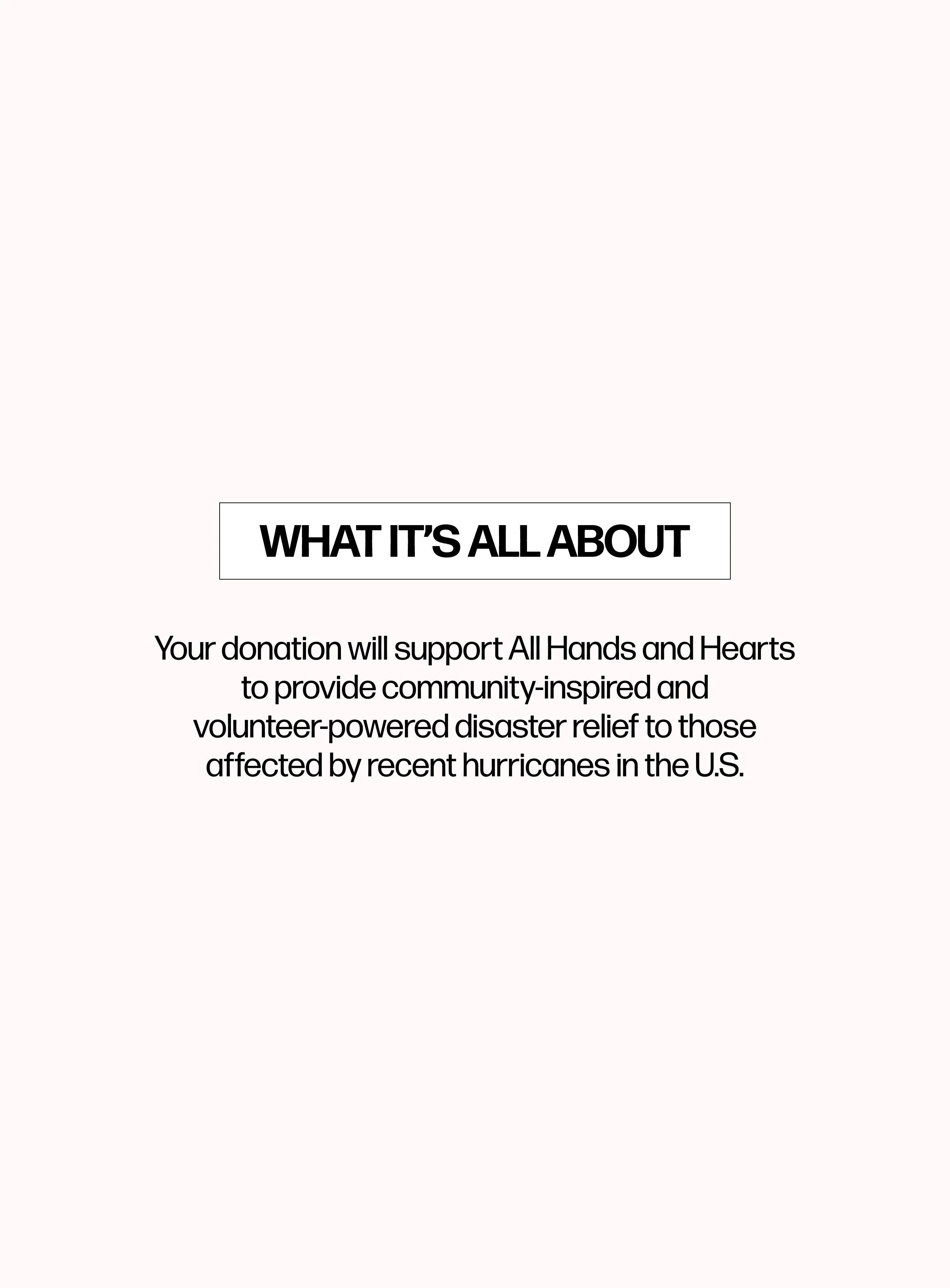 Donate 1 USD to Support Hurricane Relief