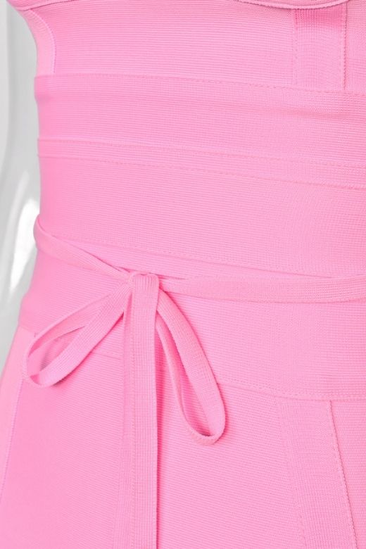 Bek Bandage Dress Blush Pink