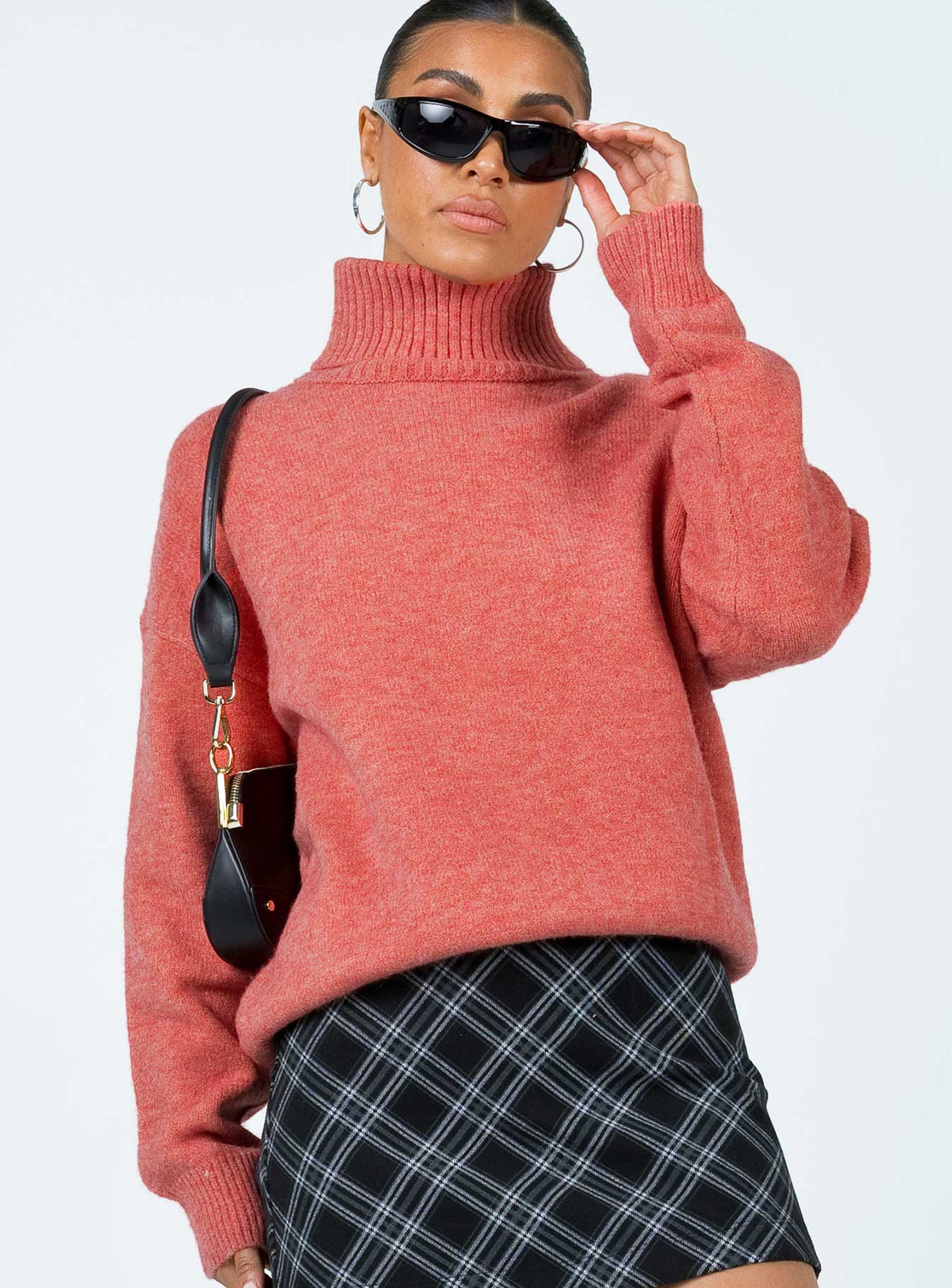Oswin Turtleneck Sweater Orange